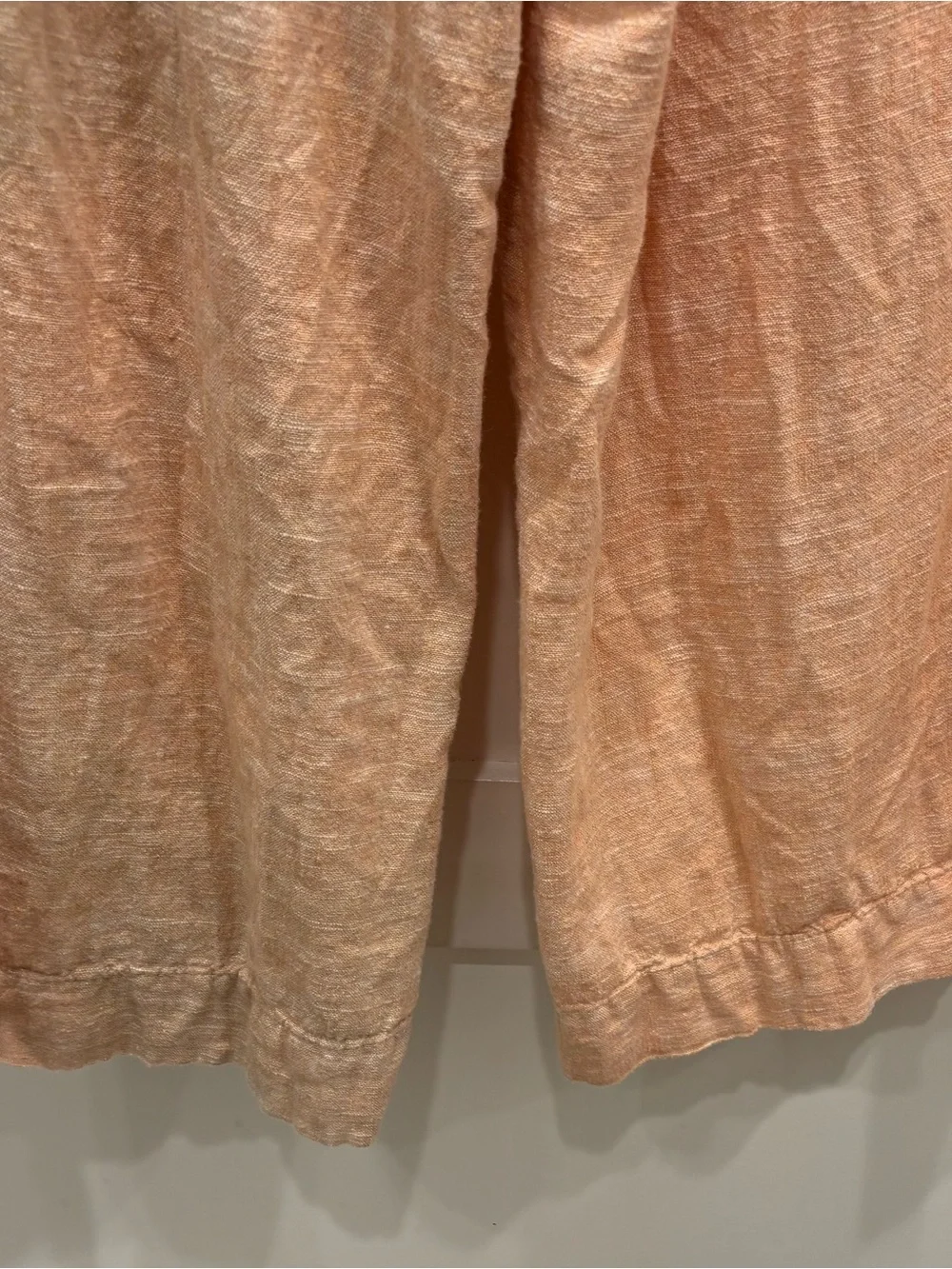 Ella Moss Wide Leg Pants in Soft Blush Peach